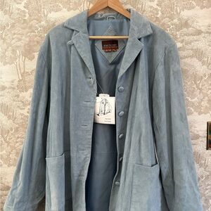 Vintage NWT Suede Button Coat